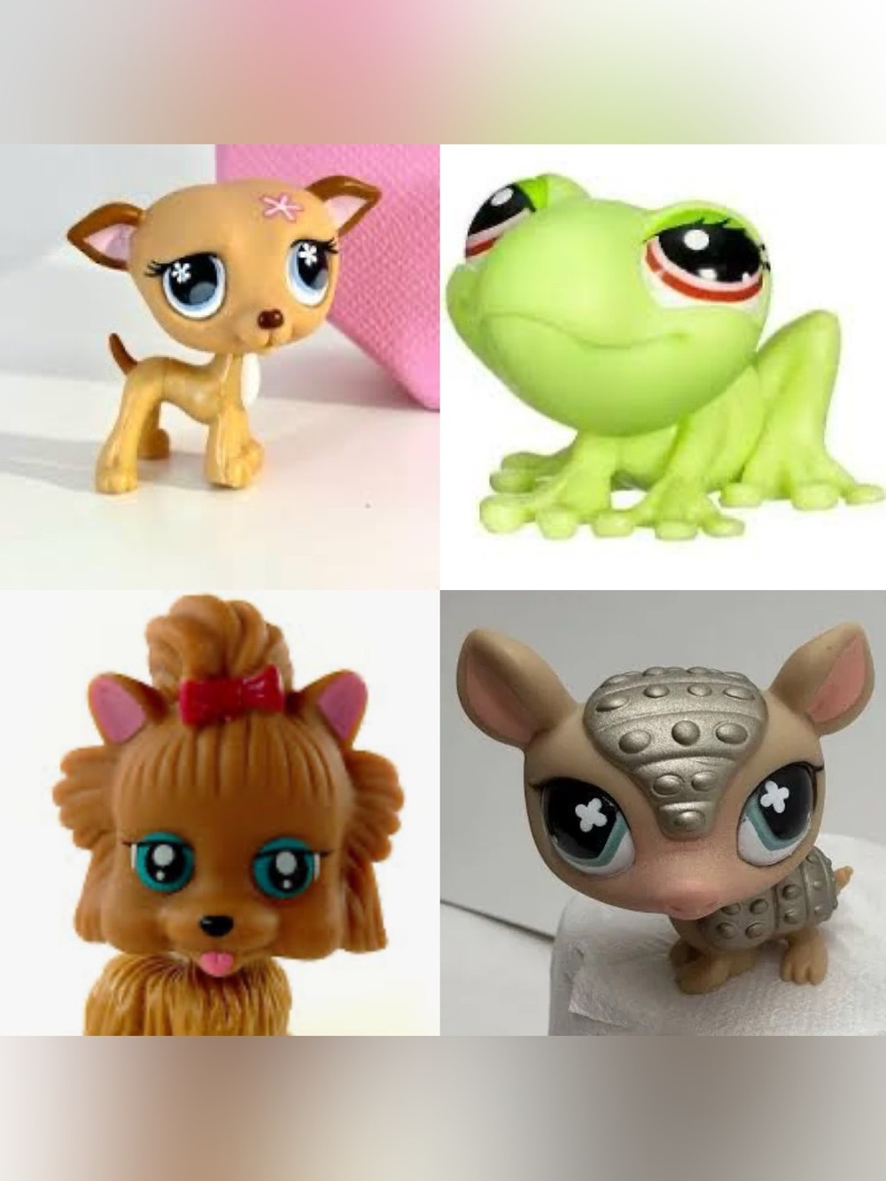 Littlest Pet Shop & My Pet Pals Mixed Animal Figure Lot of 4